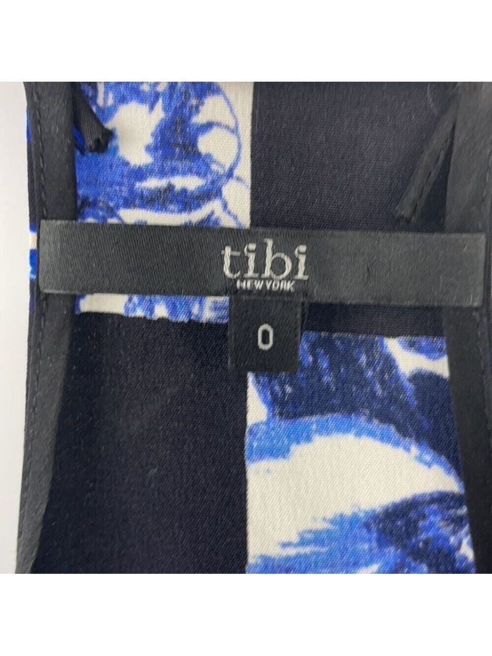 ** tibi Rococo Checkered Silk Racerback Camisole US 0 - Picture 5 of 7